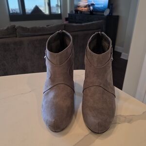 G by Guess Gray Ankle Boots